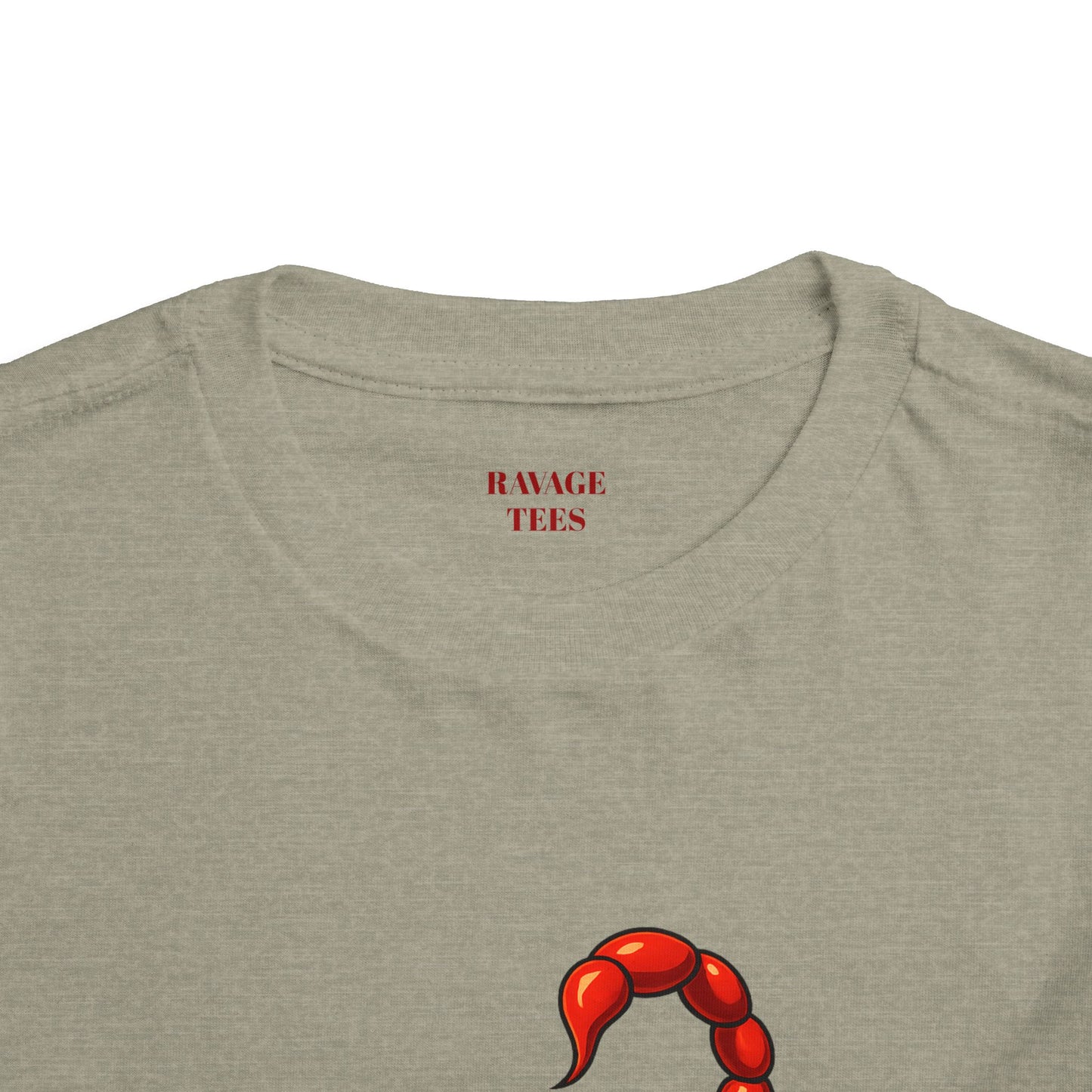 Toddler Tee - Cute Frog Riding Scorpion Graphic