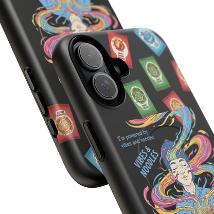 Noodle Lover Phone Case: Vibrant Cute Foodie Magnetic Anime Style