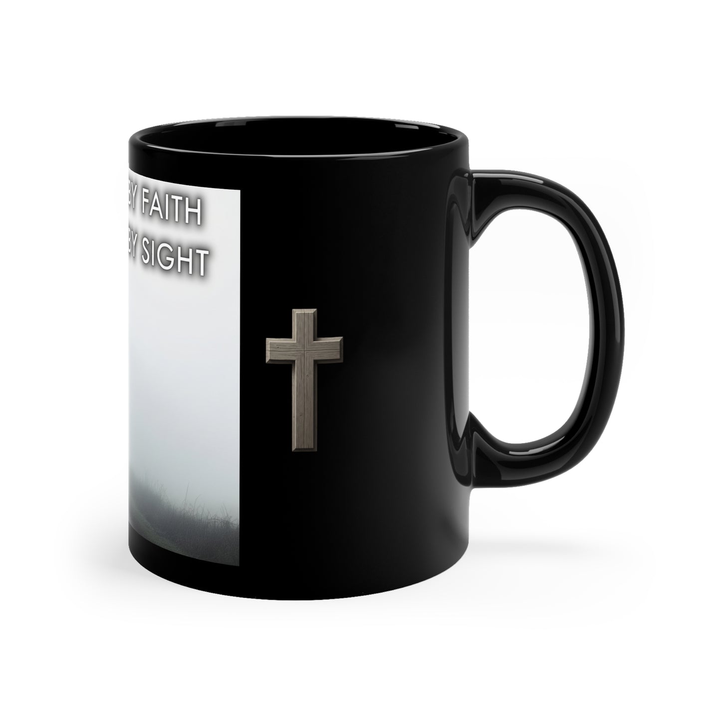 WALK BY FAITH NOT BY SIGHT--Inspirational Black Coffee Mug with Cross Design | Walk by Faith, Christian Gift, Religious Mug, Motivational Drinkware, Spiritual [...]