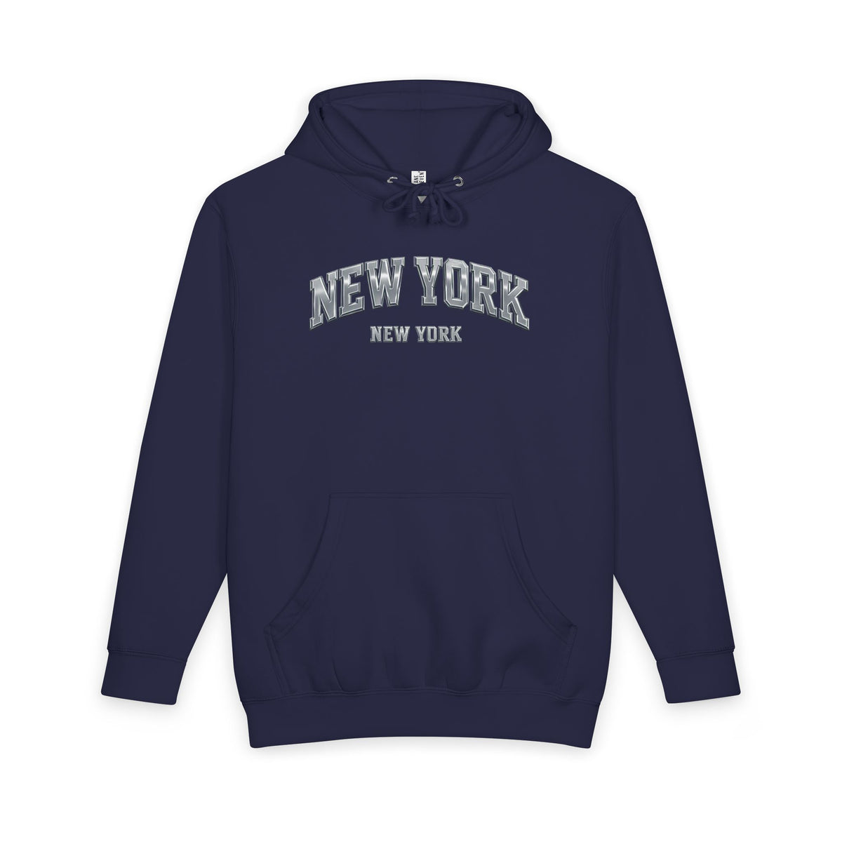 New York Arch Logo Hoodie — Vintage Collegiate Pullover