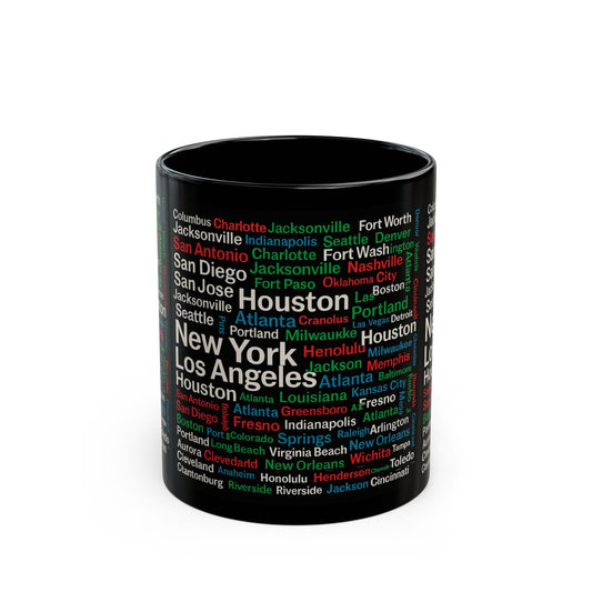 Re-Discover th U.S. Black Mug | Urban Design Ceramics |