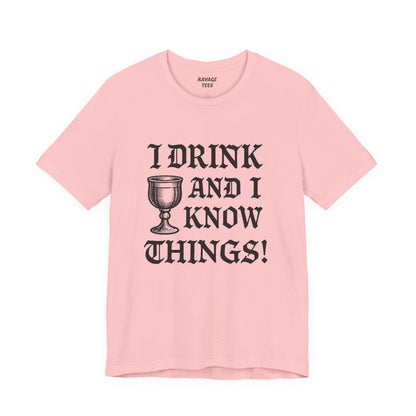 Funny Drinking Quotes Tee | Unisex Party T-Shirt | Alcohol Humor