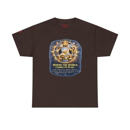 World Cup 2022 T-Shirt — "Where the World Comes to Play"