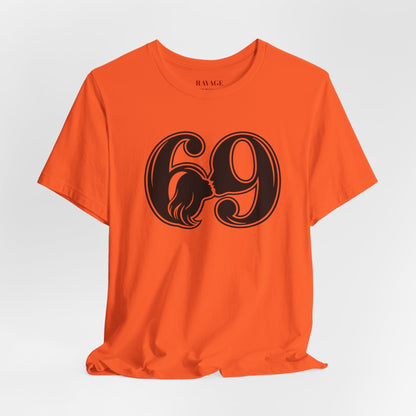 69 Retro Swirl Number Tee