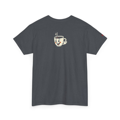 Coffee Lover's Unisex Tee - I Run on Chaos and Caffeine, Funny T-Shirt, Gift for Coffee Enthusiasts, Casual Wear, Relaxed Fit