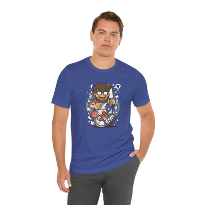 Retro Gamer Cartoon Character Tee