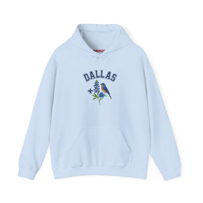 DALLAS Unisex Hoodie – Cozy Sweatshirt, Casual Travel Souvenir, Relaxed Streetwear Gift for Nature & City Lovers