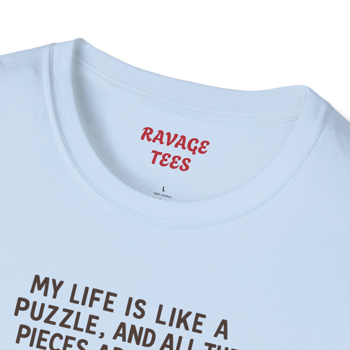 Puzzle Issues Unisex Tee – Funny Quote T-Shirt, Humor Gift, Casual Everyday Wear, Unique Puzzle Lover Shirt"