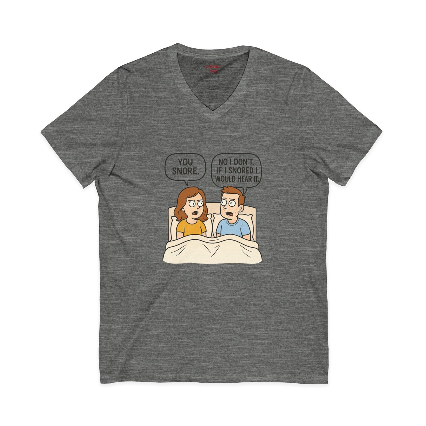 Unisex Comfortable T-Shirt, Humorous Sleepwear, Gift for Couples, Quirky Bedtime Shirt, Relationship Humor