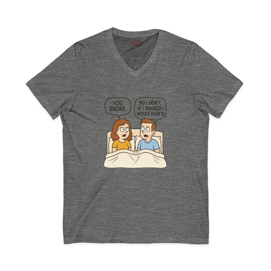 Unisex Comfortable T-Shirt, Humorous Sleepwear, Gift for Couples, Quirky Bedtime Shirt, Relationship Humor