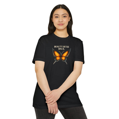 Butterfly Graphic T-Shirt – “Beauty Bites Back”