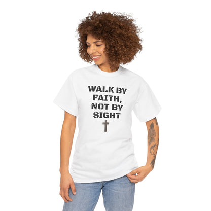 Walk by Faith Not by Sight Christian Sweatshirt | Inspirational Unisex Crewneck | Ravage Tees Faith Collection