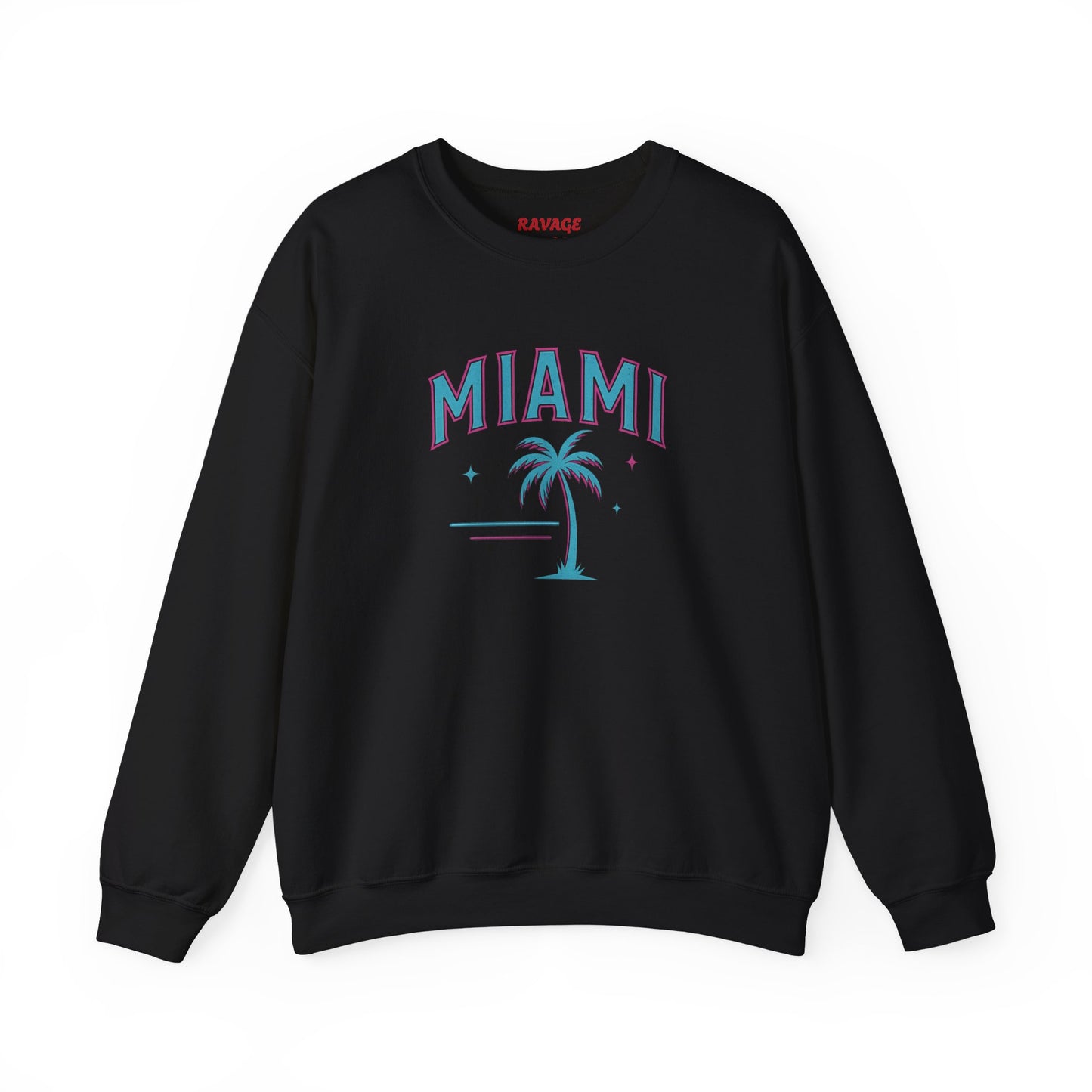 RAVAGE Miami City Vibe Unisex Crewneck Sweatshirt
