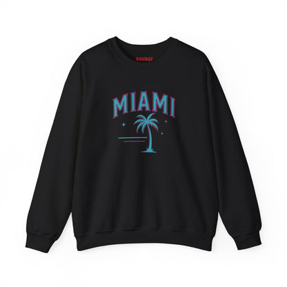 RAVAGE Miami City Vibe Unisex Crewneck Sweatshirt