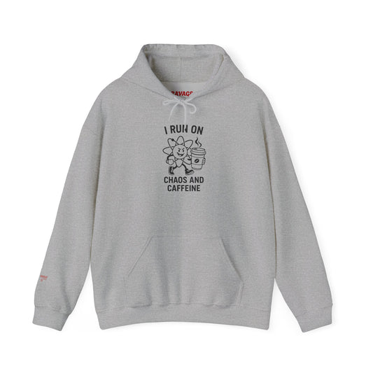 Caffeine Chaos Hoodie - Cozy Unisex Sweatshirt, Ideal for Coffee Lovers, Gift for Friends, Birthday, Relaxation, Casual Wear