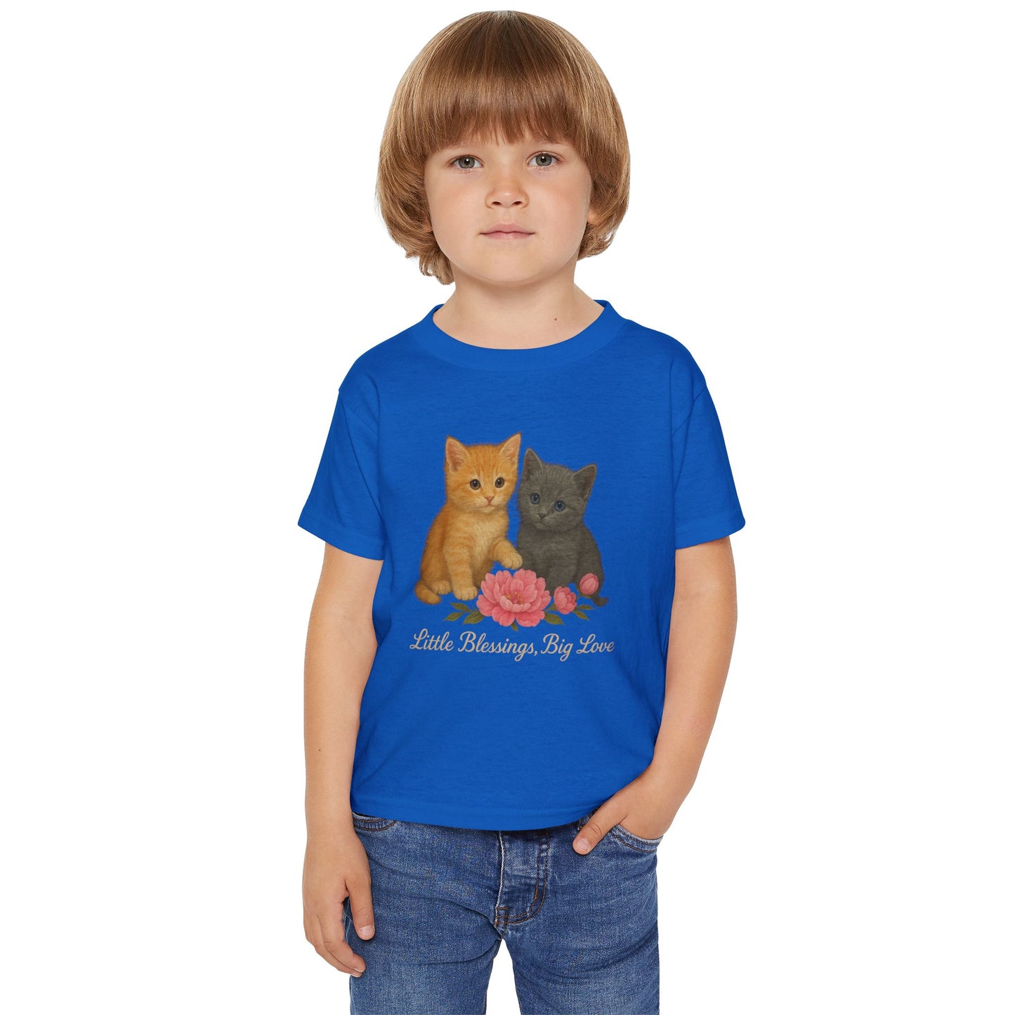 Cute Kittens with Rose "Little Blessings, Big Love"