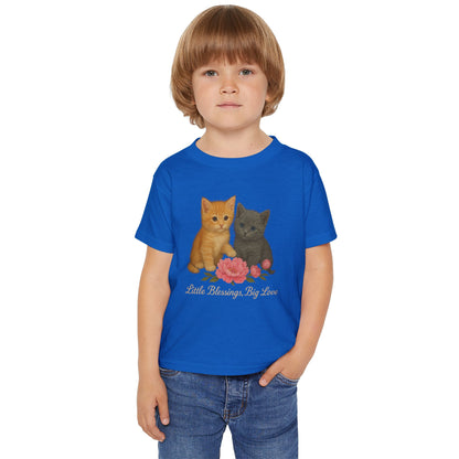 Cute Kittens with Rose "Little Blessings, Big Love"
