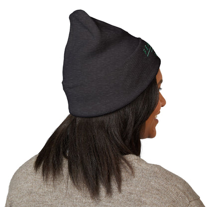 Fearless Embroidered Cuffed Beanie — Minimal Vintage 'EST 1925' Knit Hat