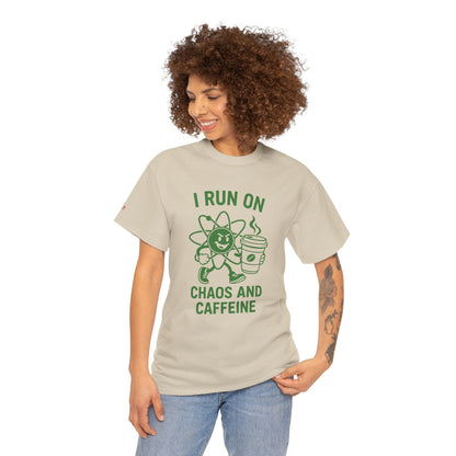 Caffeine Chaos Tee - Fun Unisex Shirt for Coffee Lovers, Casual Wear, Gift for Coffee Enthusiasts, Trendy Graphic T-Shirt, Everyday Style