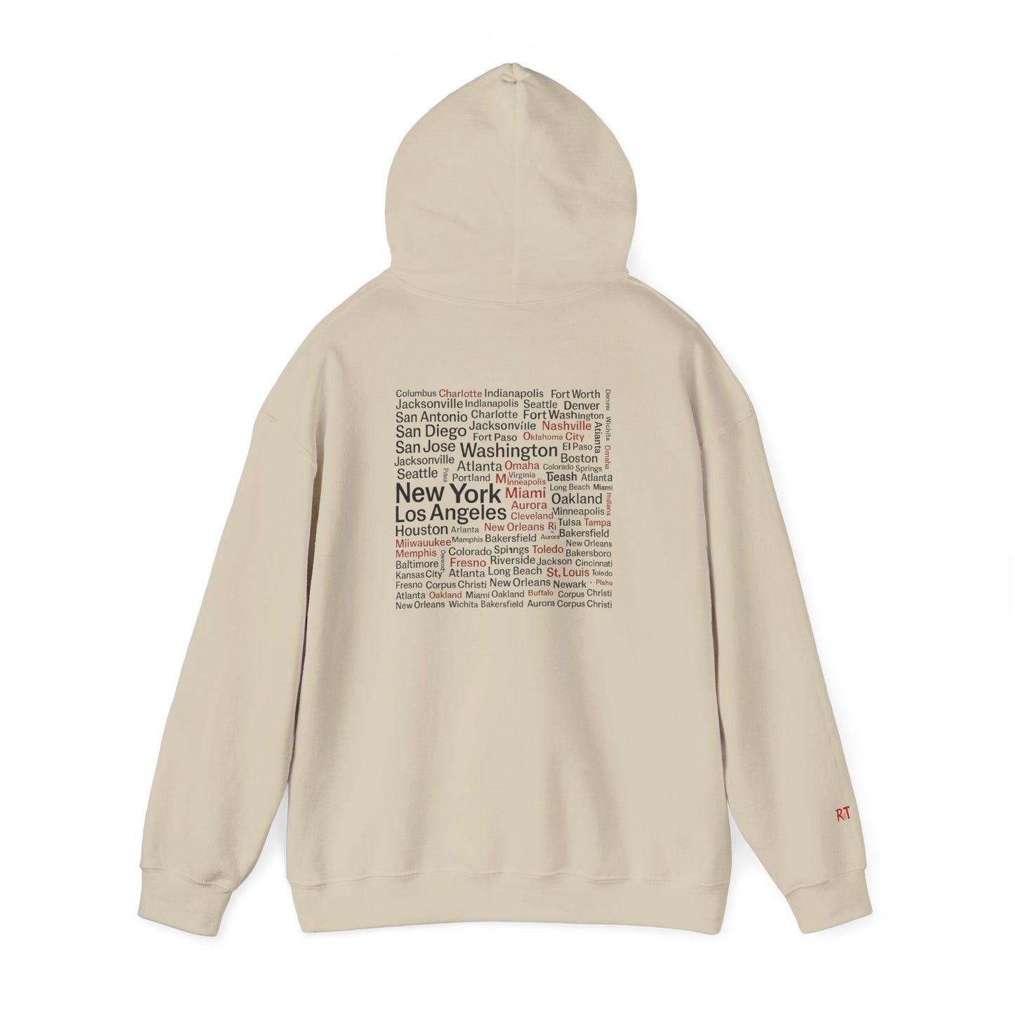 Unisex Hoodie - Rediscover the U.S. - Cozy Travel Apparel for Adventurers, Perfect for Gifts, Casual Wear, Explore America, Travel Memories
