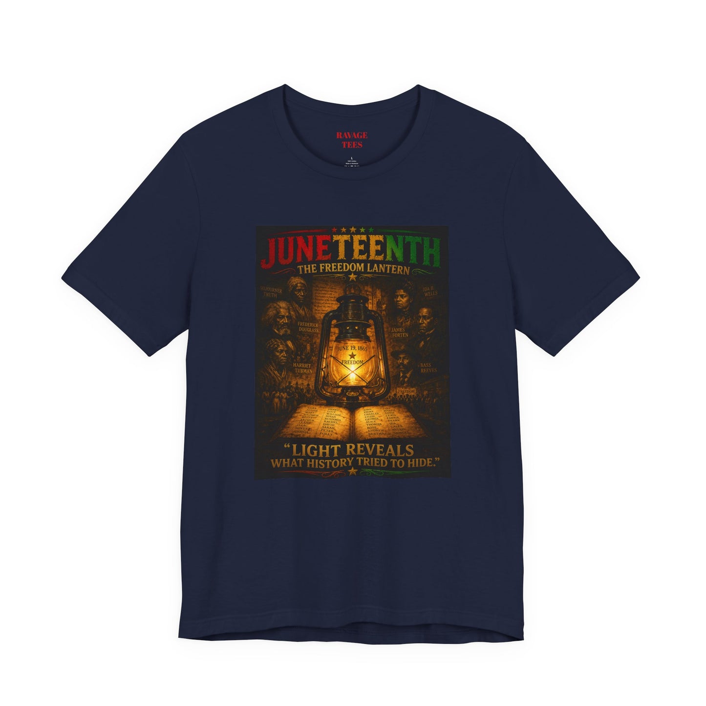 Juneteenth Lantern T-Shirt – "Light Reveals What History Tried to Hide"