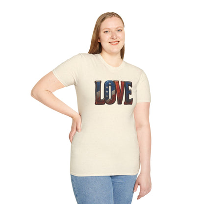 Soft Unisex Freedom & Love Graphic Tee | Gift & Daily Wea