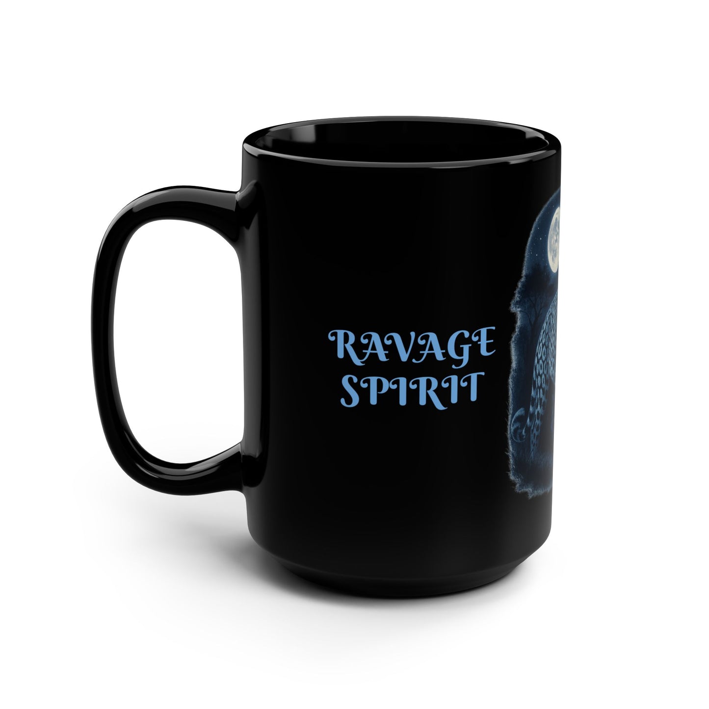 RAVAGE SPIRIT UNTAMED SOUL Black Leopard Mug