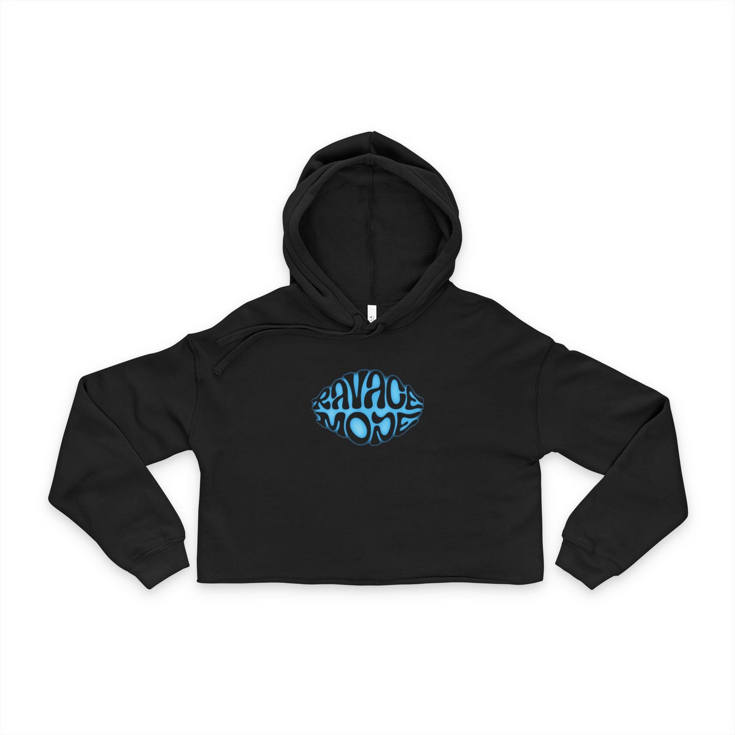 RAVAGE MODE Women's Cropped Hoodie, Trendy Crop Sweatshirt