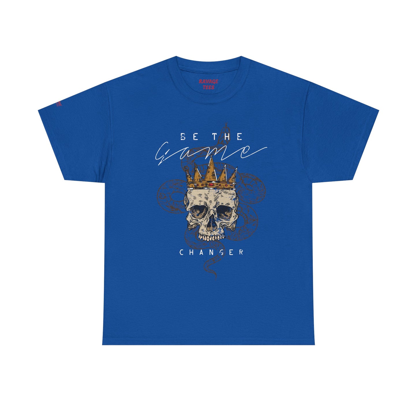 Be The Game Changer. Stylish Skull Graphic Tee for Casual Wear