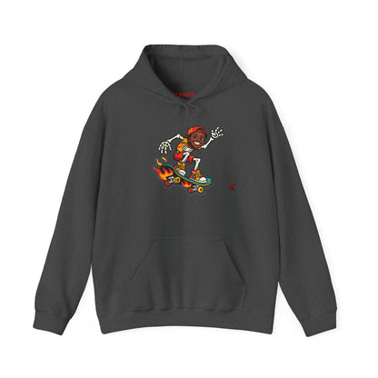 Retro Skateboard Flame Hoodie