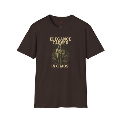 "Elegance Carved in Chaos" Graphic Unisex T-Shirt-Cozy Street Wear