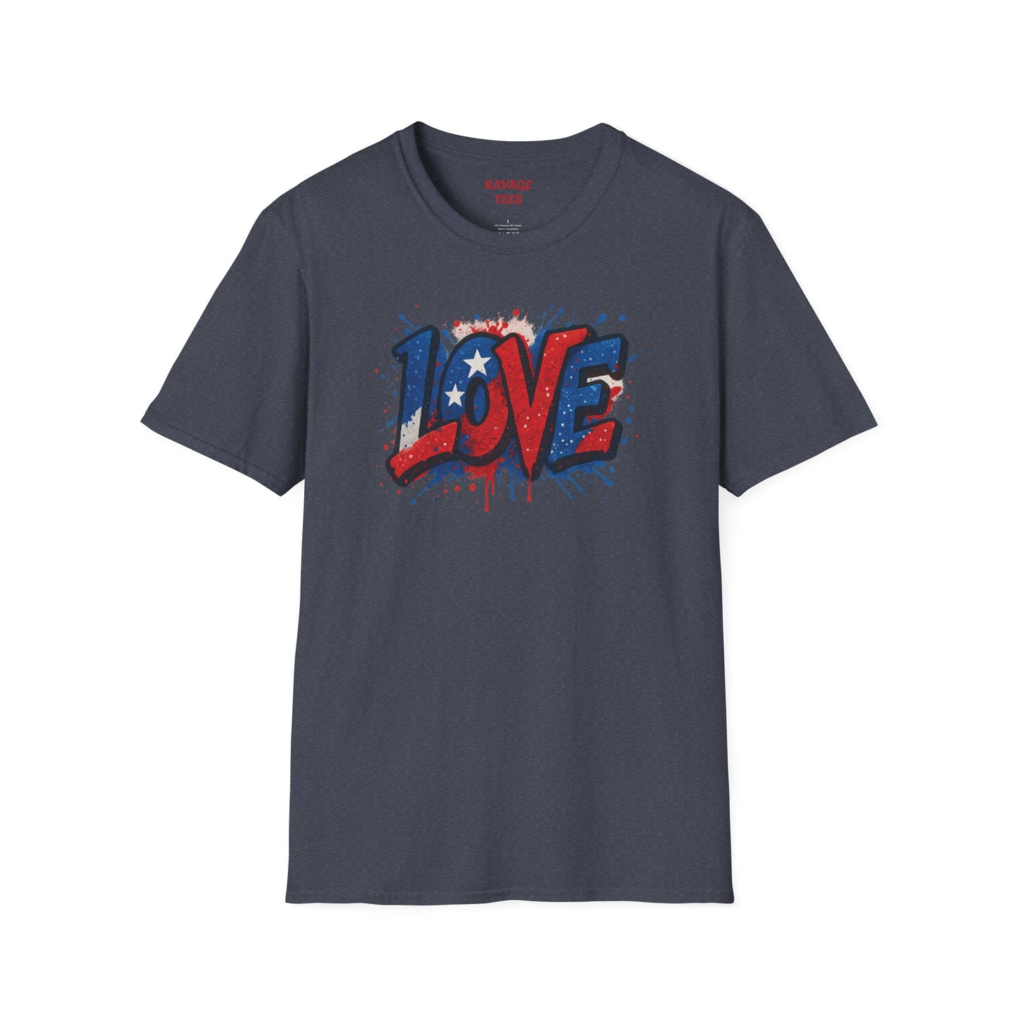 "Freedom & Love" Tee: Unisex 4th of July Graphic Shirt Gift