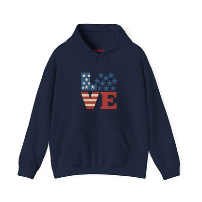 Unisex Hooded Sweatshirt with 'LOVE' Design - Cozy Gift for Friends, Valentine's Day, Casual Wear, Relaxation, Everyday Use