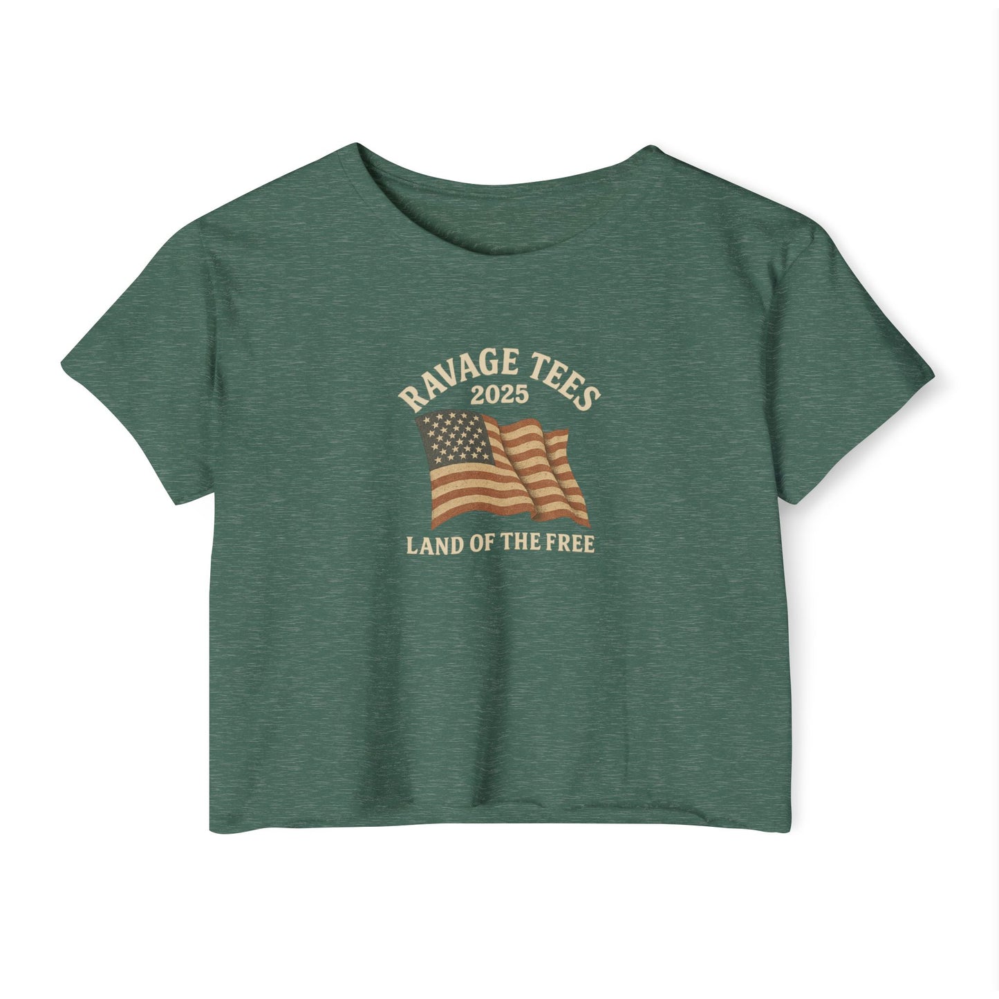 RAVAGE Crop Top: "Land of the Free"