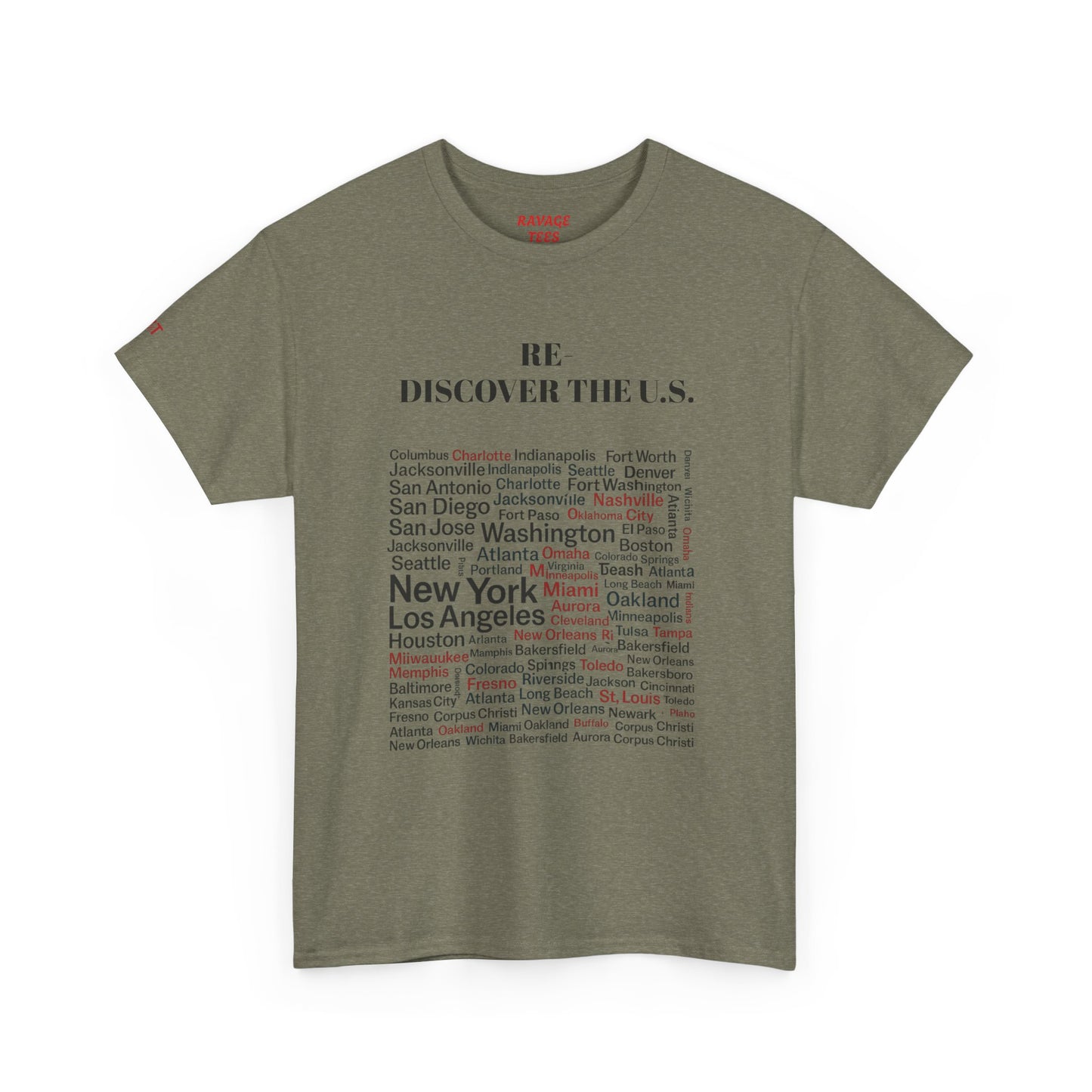 Re-Discover the U.S. Travel T-Shirt, Adventure Tee, USA Discovery Shirt