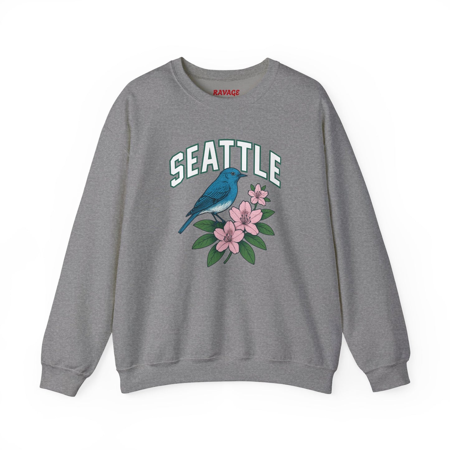 RAVAGE Seattle Vibe Unisex Crewneck Sweatshirt-Cozy Street wear