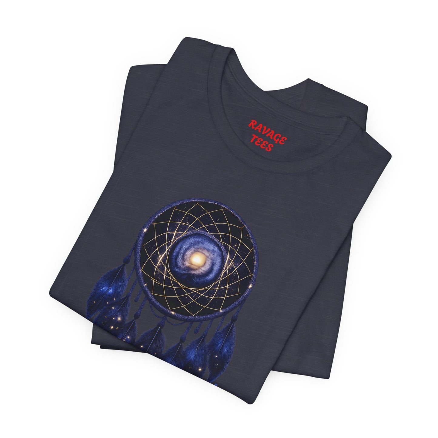 Dreamcatcher Galaxy T-Shirt — Mystical Cosmic Feather Tee
