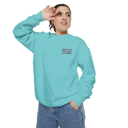 RAVAGE Minimal Logo Sweatshirt — Casual Branded Crewneck