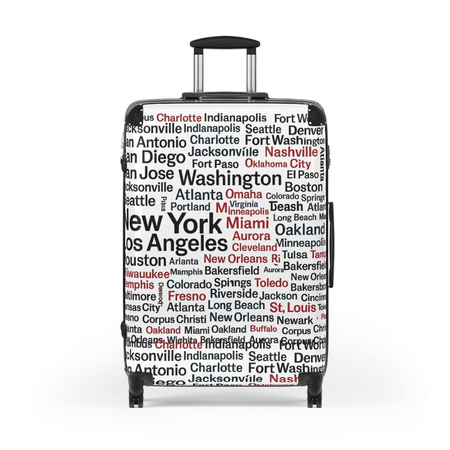 City Adventure Map Travel Suitcase