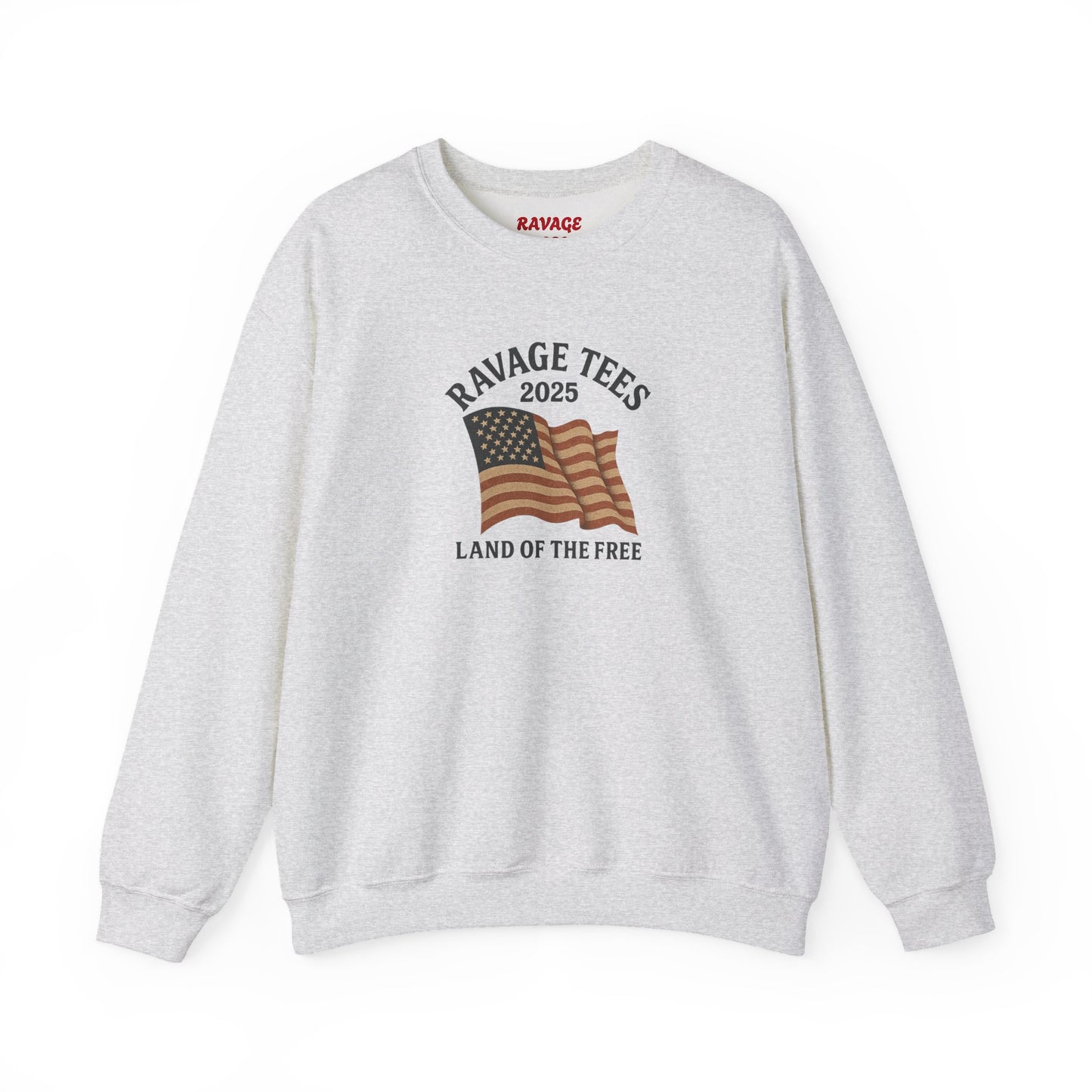 Patriotic Crewneck: "Land of the Free" Unisex Sweatshirt Gift