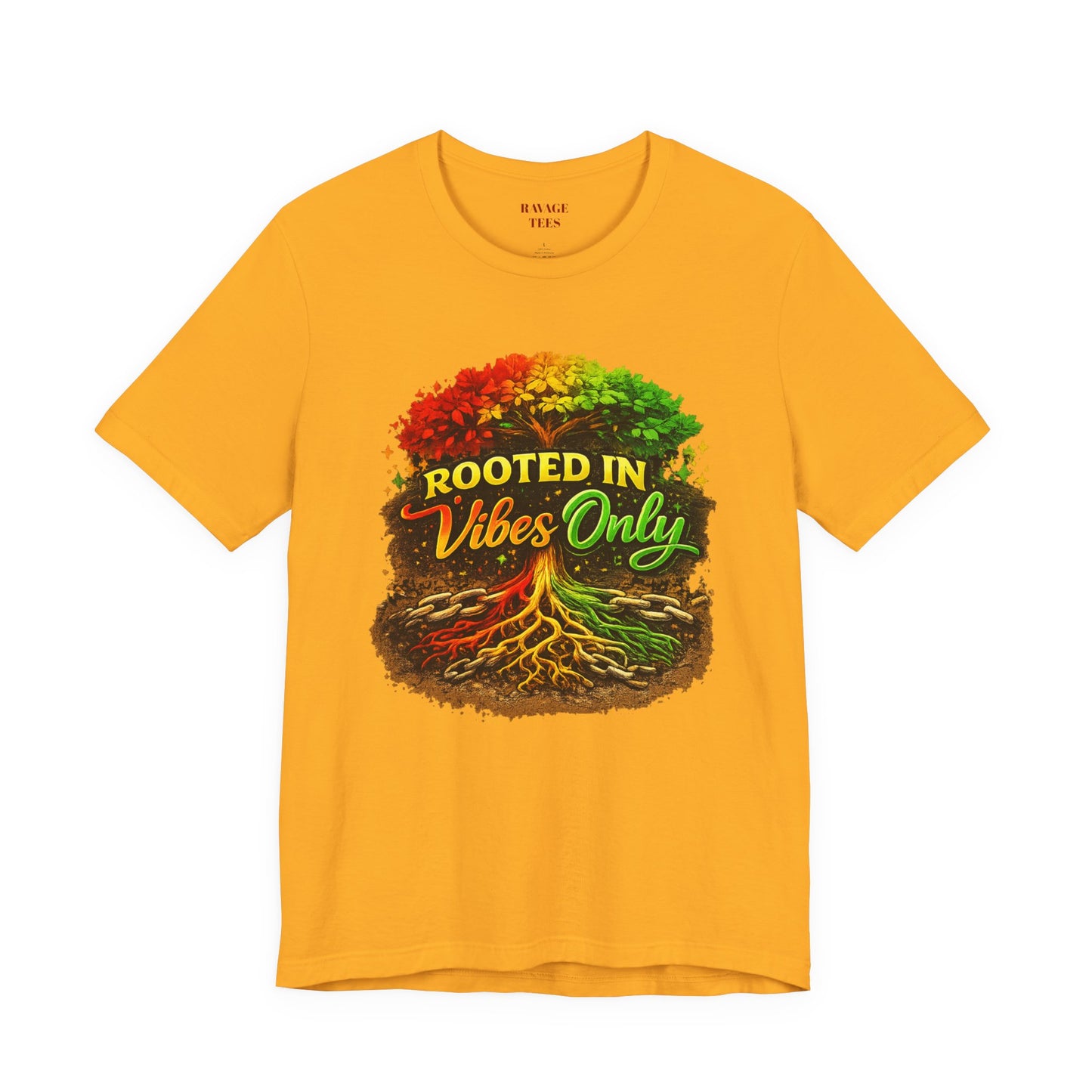 Rooted in Vibes Only Reggae Tee