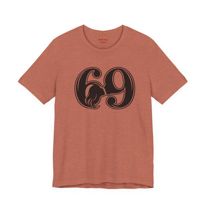 69 Retro Swirl Number Tee