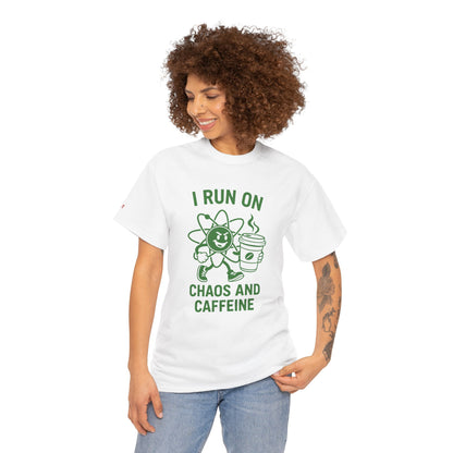 Caffeine Chaos Tee - Fun Unisex Shirt for Coffee Lovers, Casual Wear, Gift for Coffee Enthusiasts, Trendy Graphic T-Shirt, Everyday Style