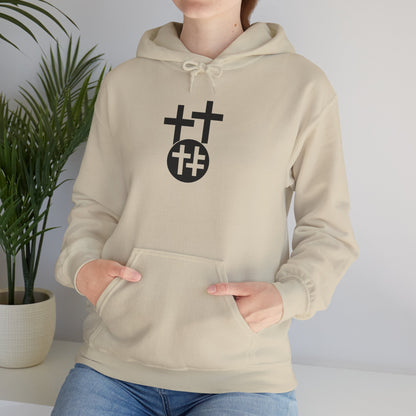 Calvary Cross Unisex Hoodie – Faith-Based Apparel, Christian Symbol Tee, Everyday Casual Wear, Inspirational Gift
