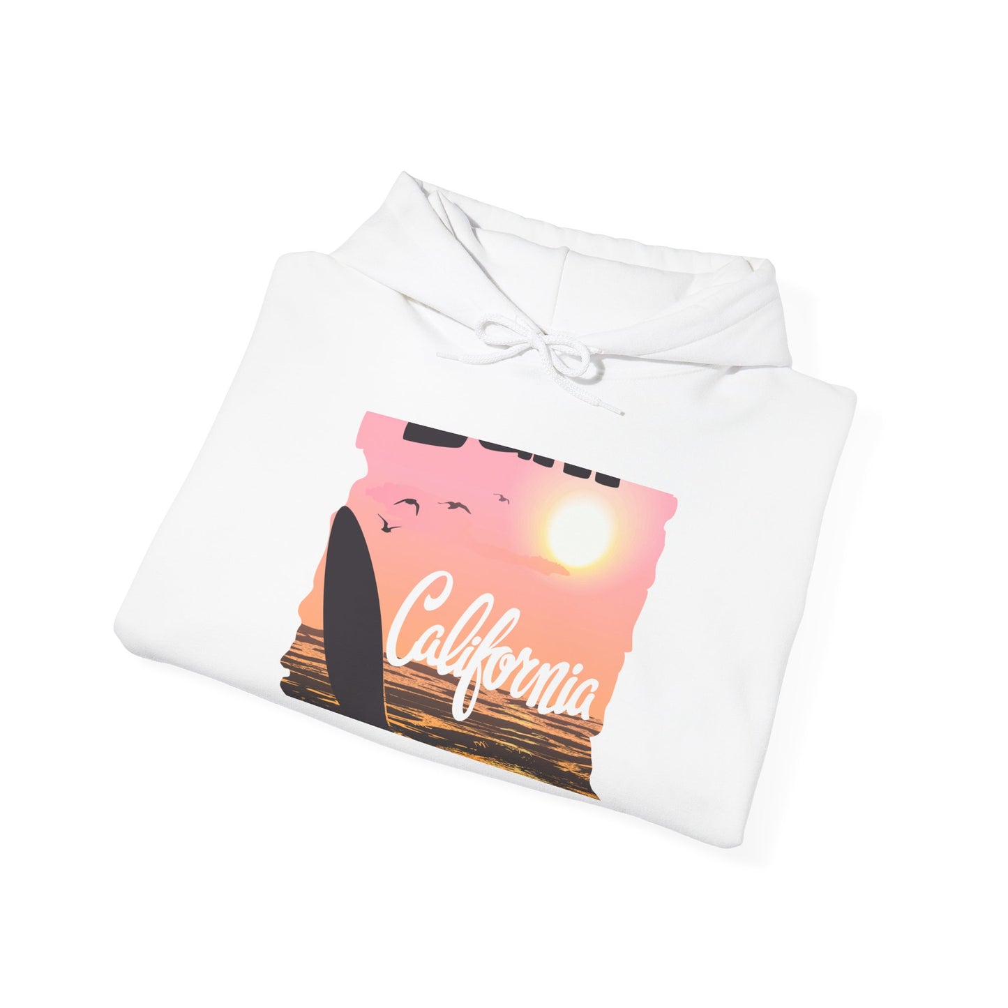 California Sunset Hoodie, Surfing Sweatshirt, Summer Vibes Apparel
