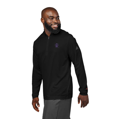 RAVAGE Embroidered Quarter-Zip Pullover — adidas® Performance Golf Top