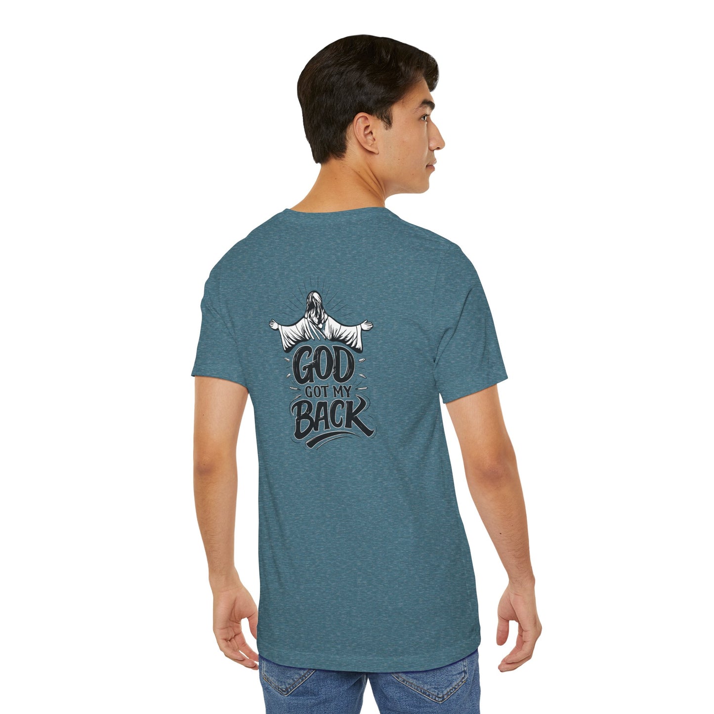 Faith Graphic Tee — 'God Got My Back' Christian T-Shirt