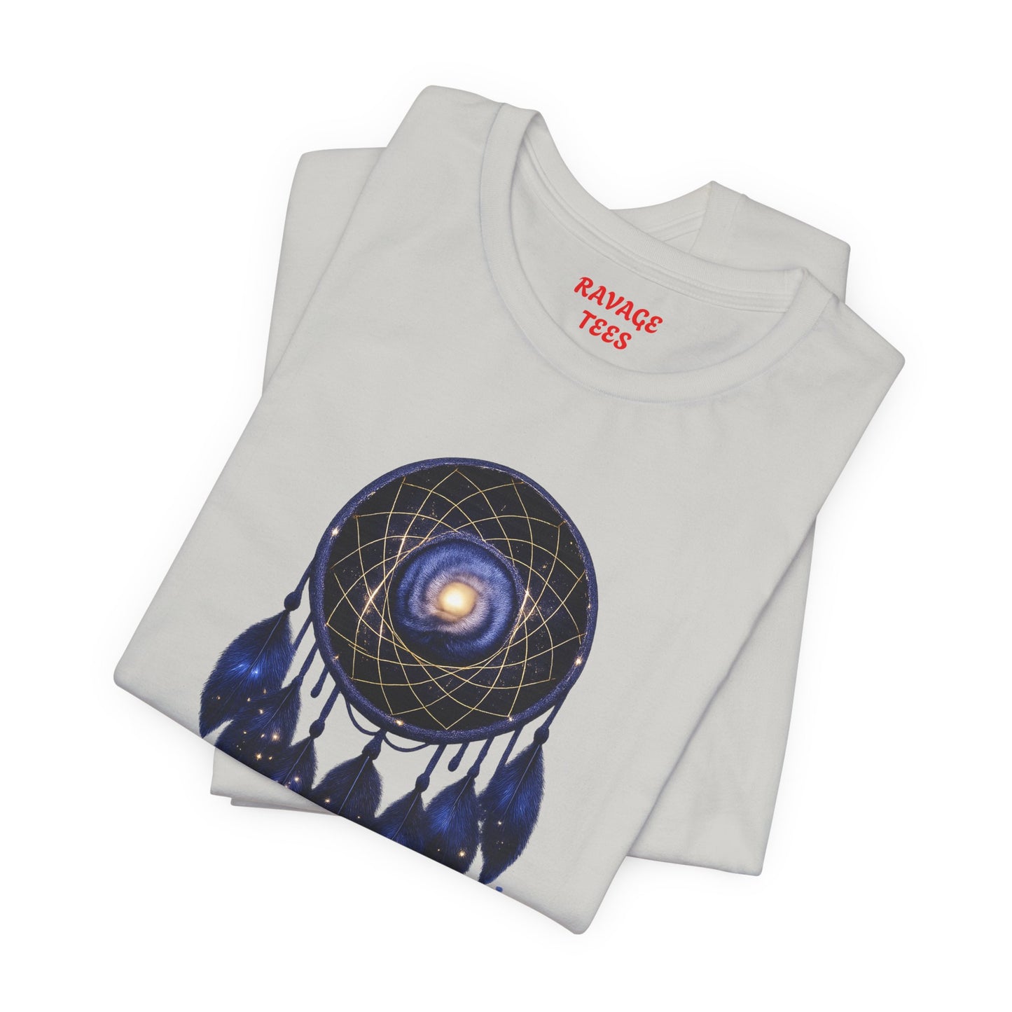 Dreamcatcher Galaxy T-Shirt — Mystical Cosmic Feather Tee
