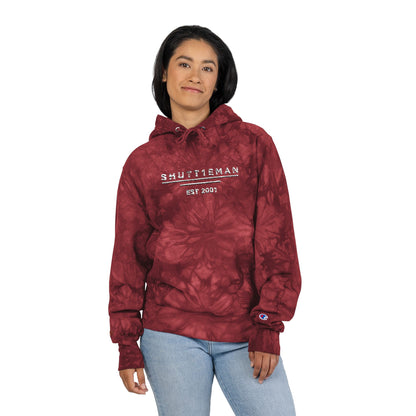 Shutt1eman Embroidered Tie Dye Hoodie