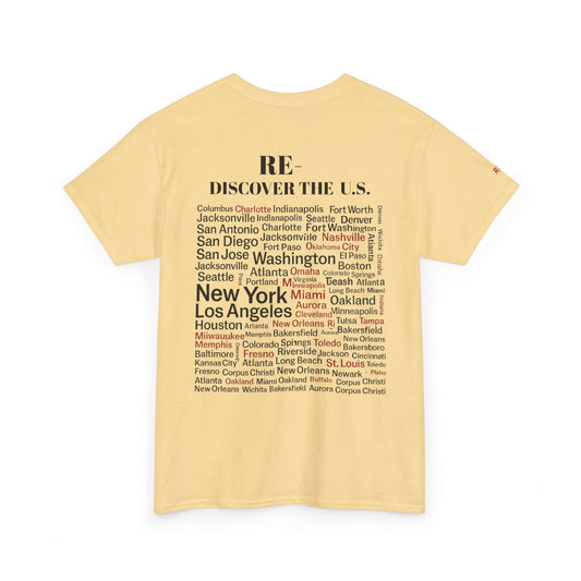 RE-DISCOVERVER the U.S. Unisex Heavy Cotton Tee